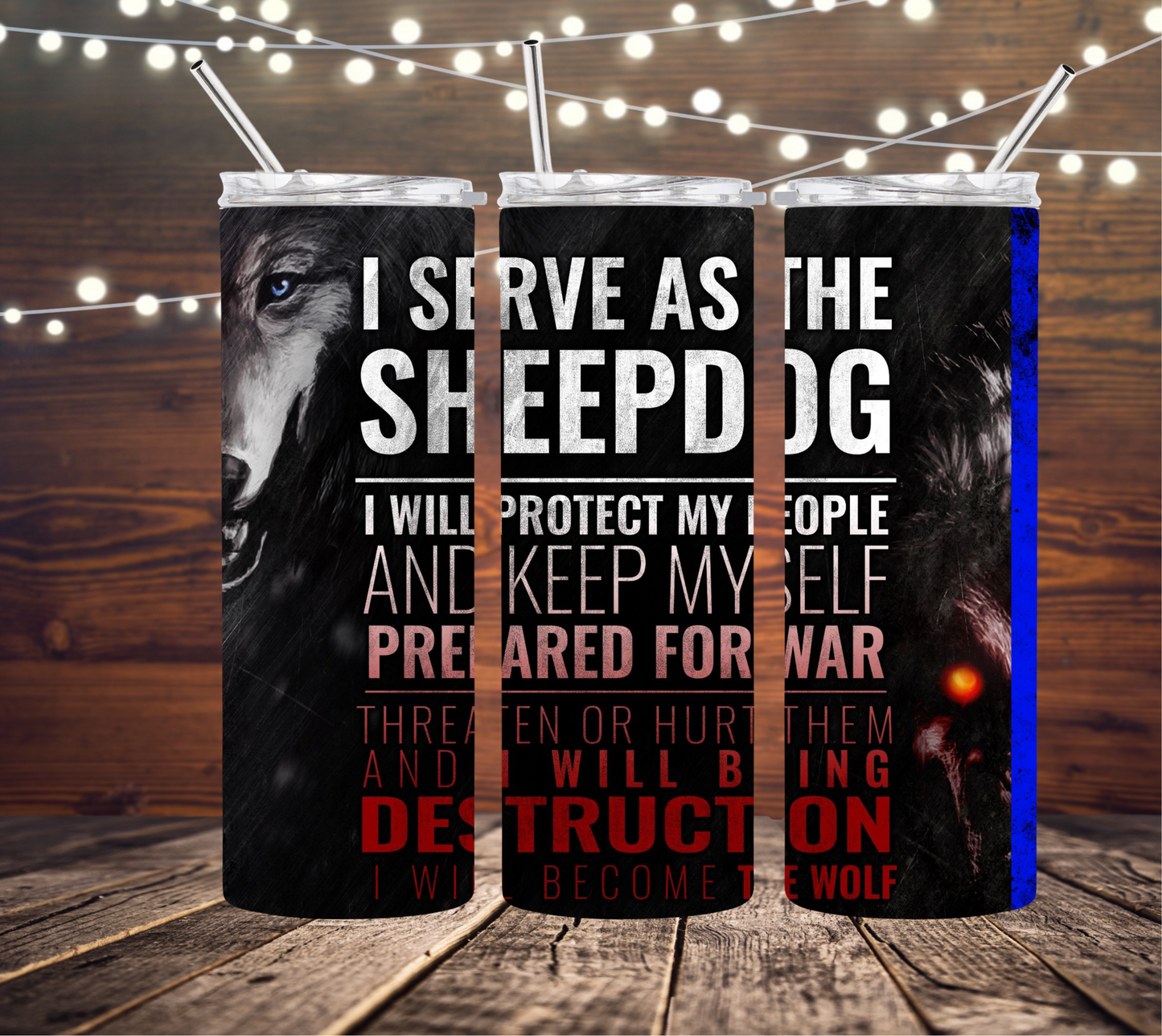 Sheepdog 20oz Skinny Tumbler