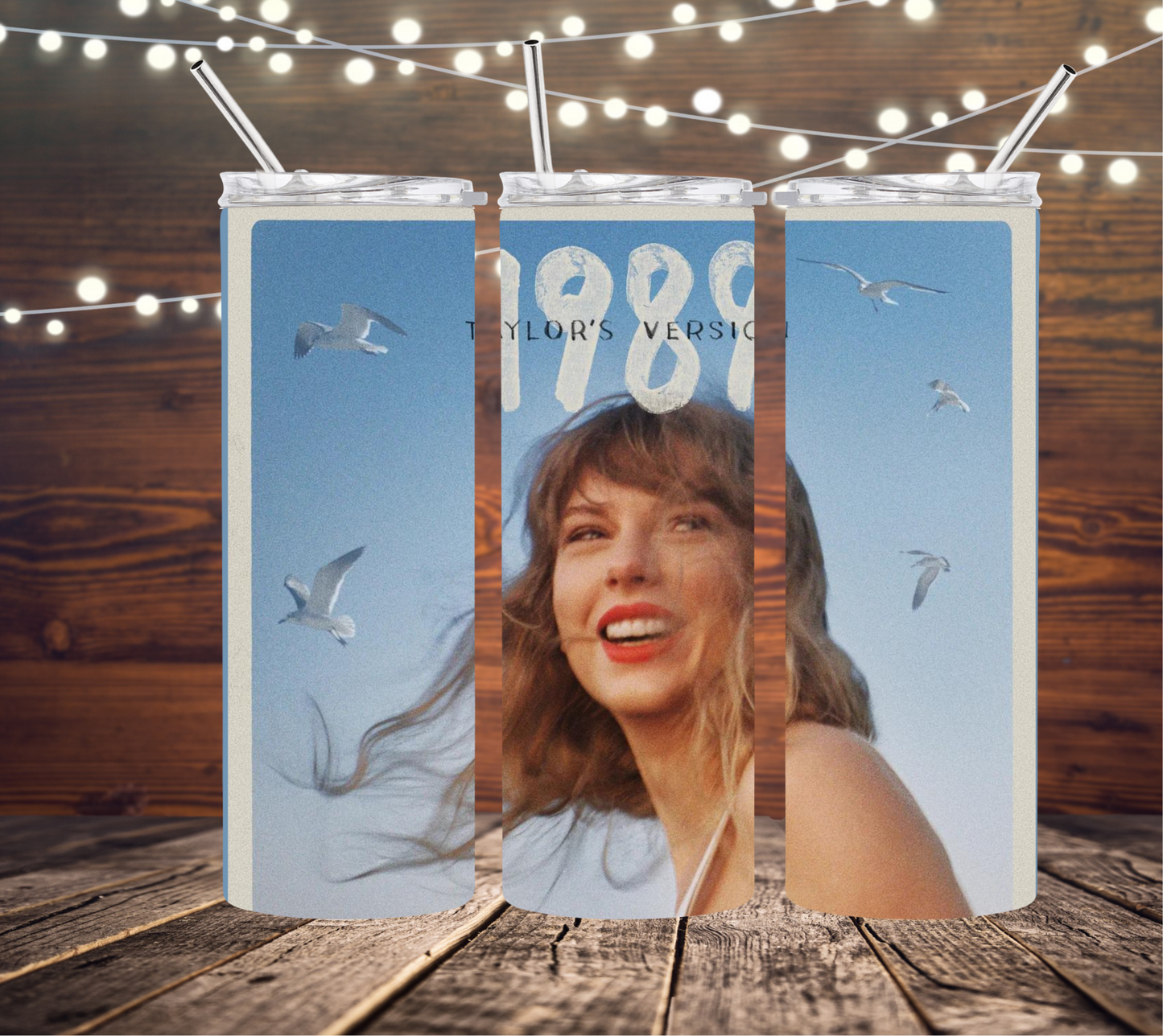 1989 Taylor's Version Album Cover Taylor Swift 20oz Skinny Tumbler