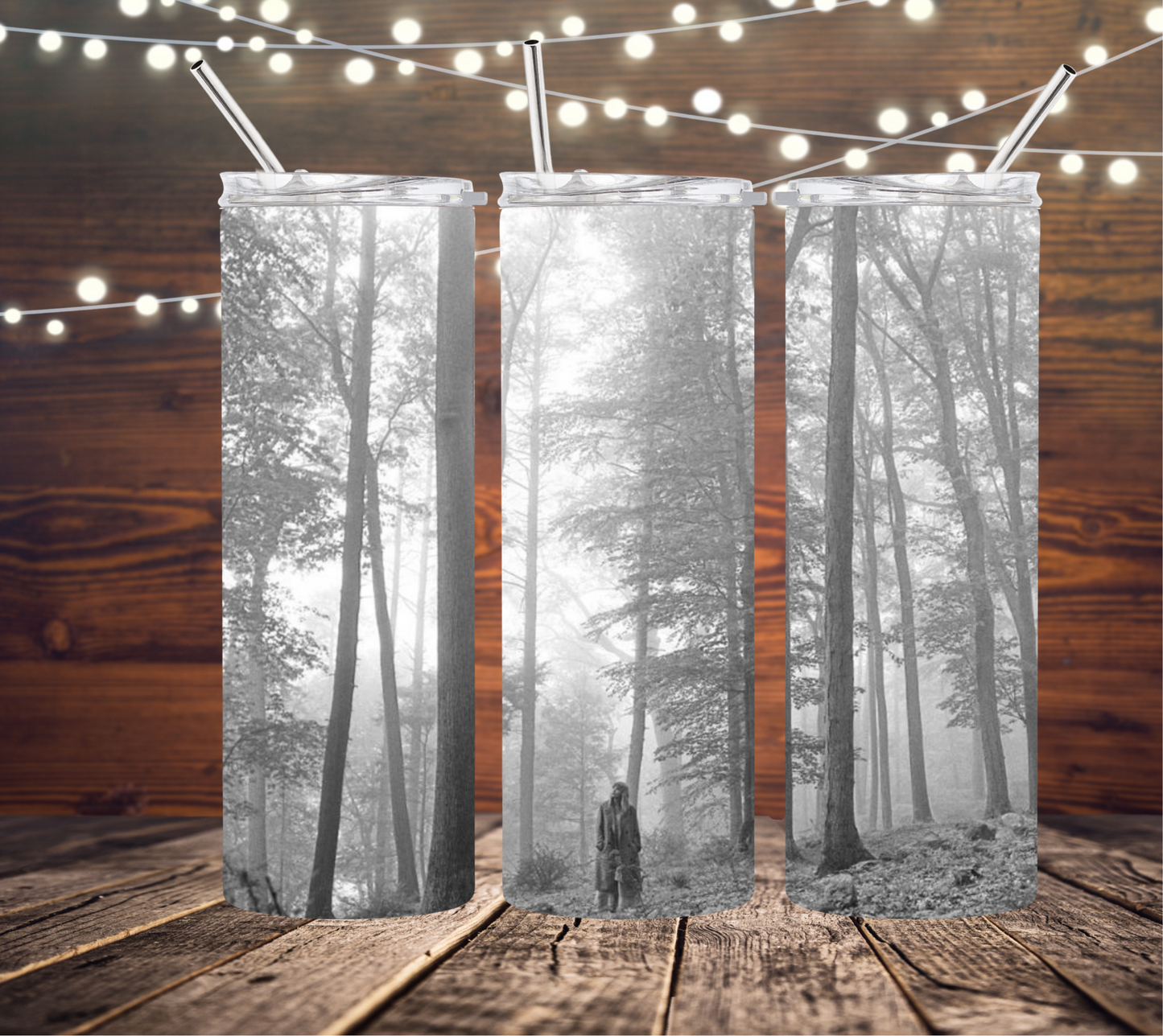 Folklore Album Cover Taylor Swift 20oz Skinny Tumbler