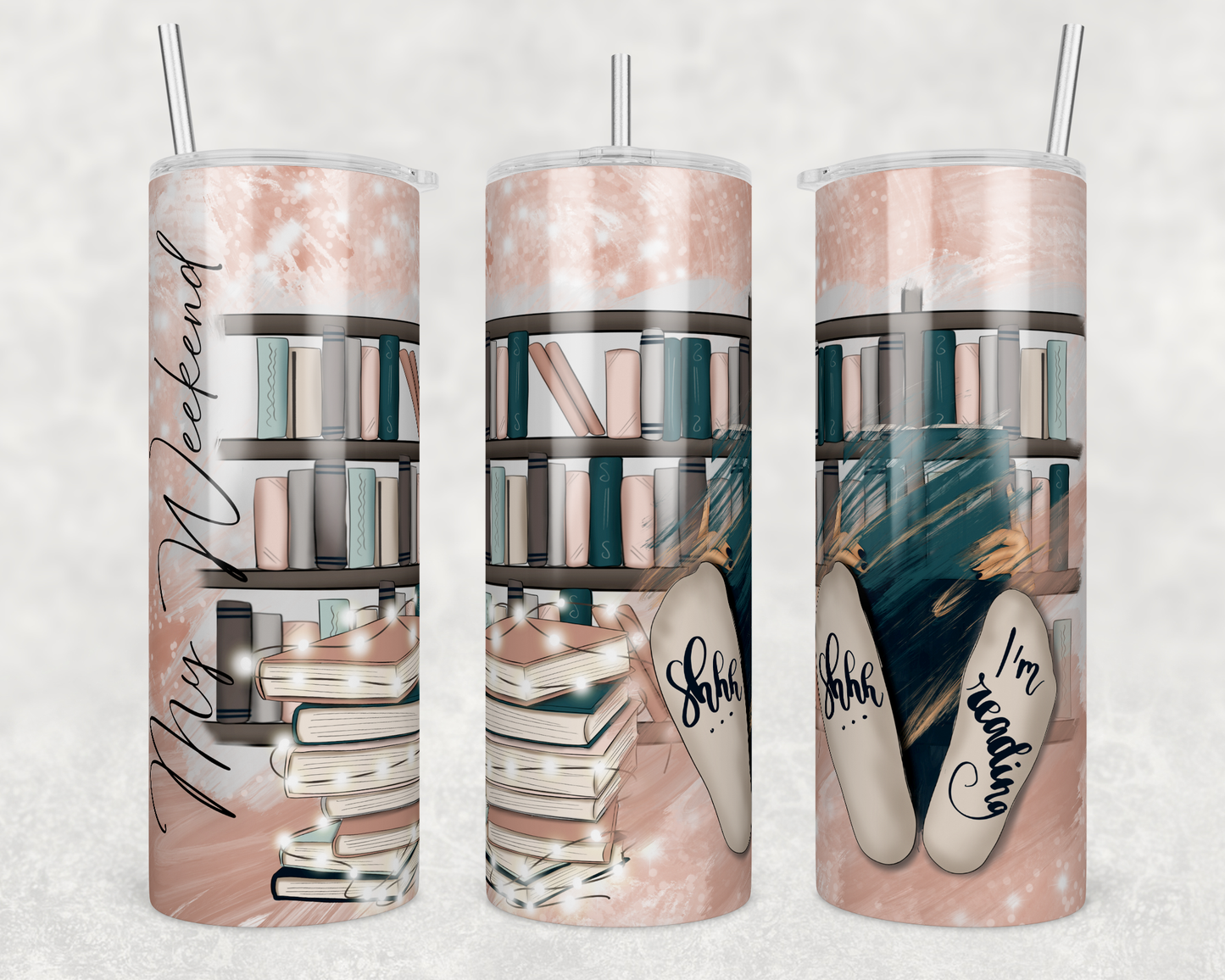 Shhh...I'm Reading 20oz Skinny Tumbler