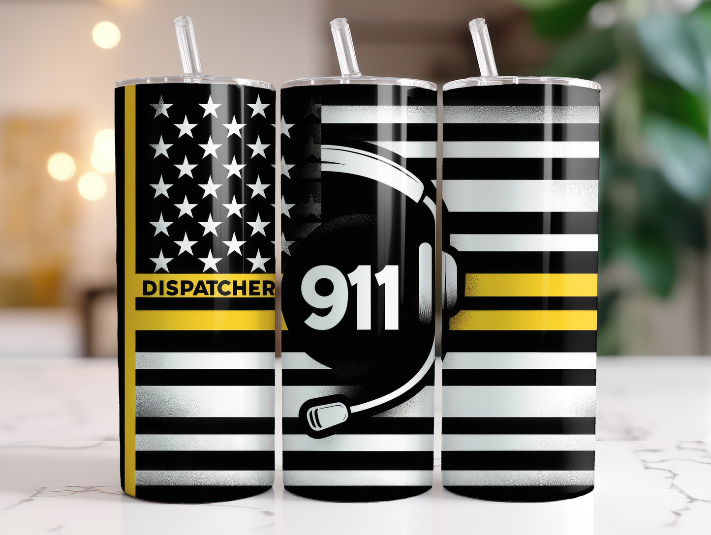 911 Dispatcher 20oz Skinny Tumbler
