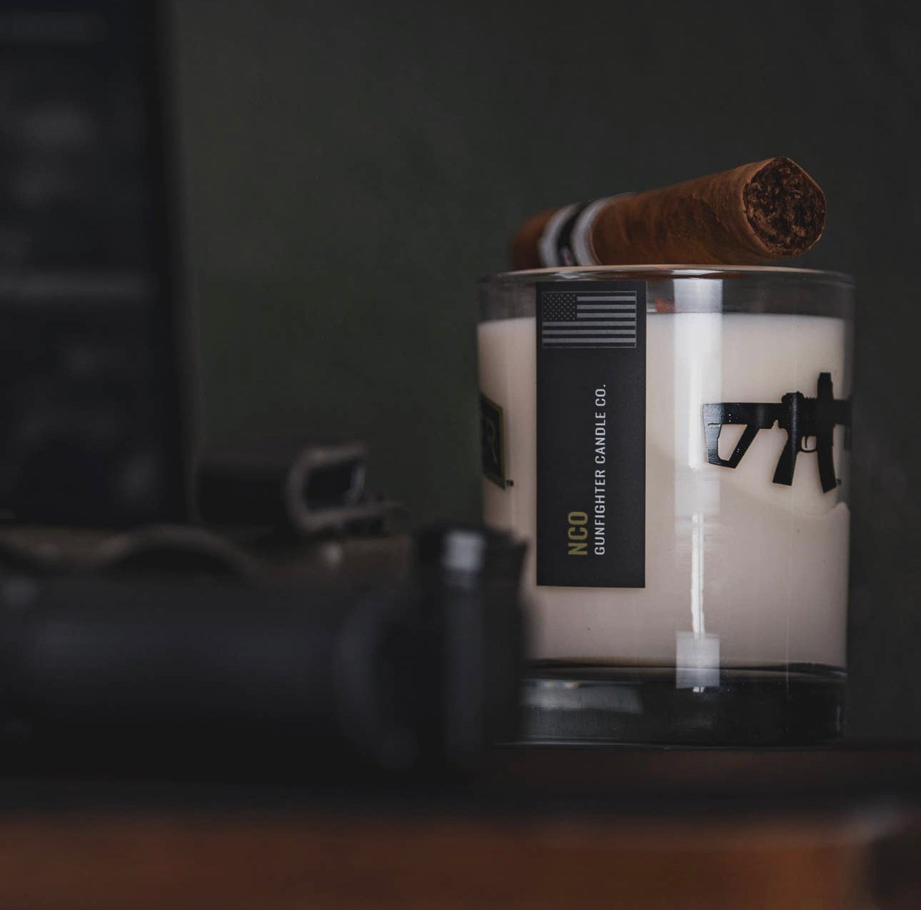 NCO Gunfighter Candle
