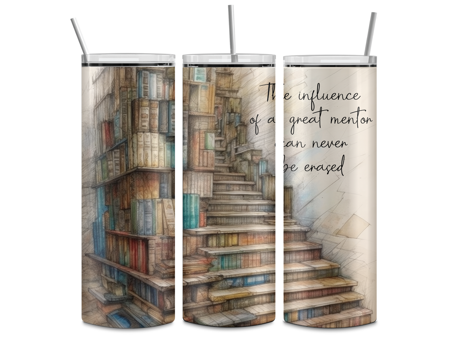 Great Mentor- Books 20oz Skinny Tumbler