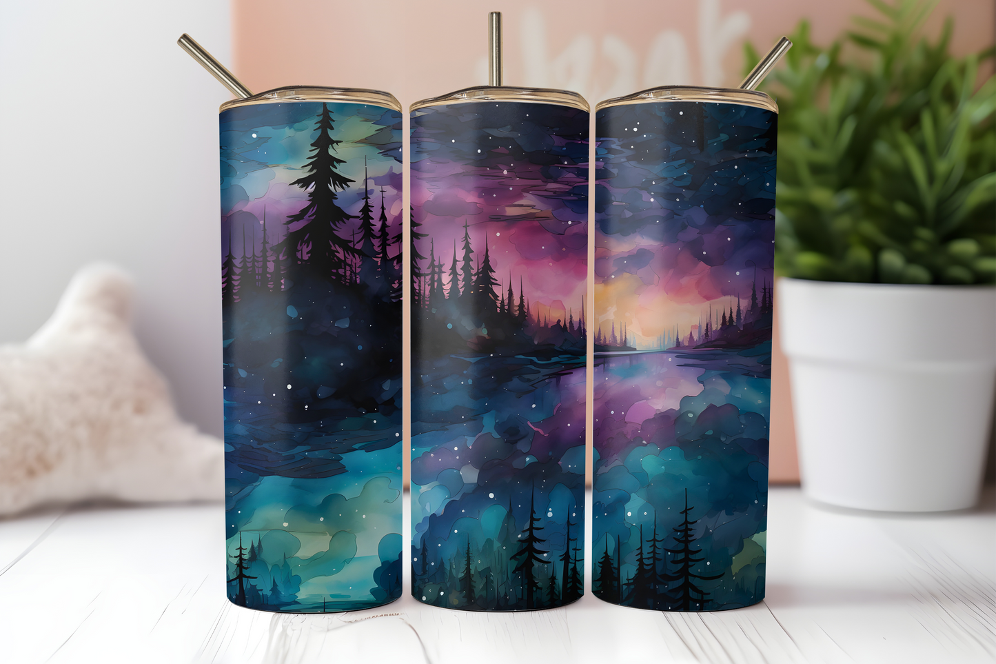 Northern Lights Collection 20oz Skinny Tumbler