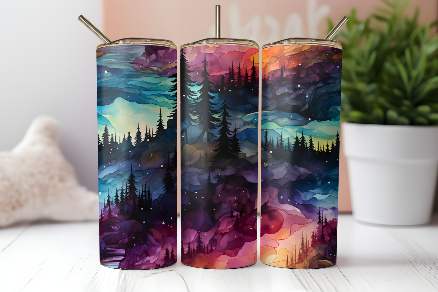 Northern Lights Collection 20oz Skinny Tumbler