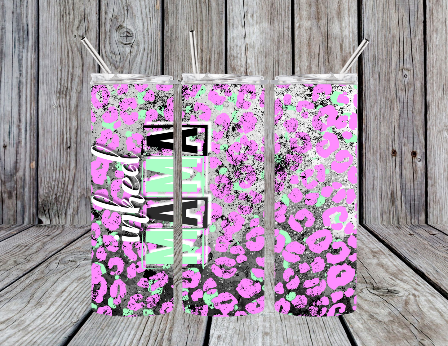 Inked Mama - Leopard 20oz Skinny Tumbler