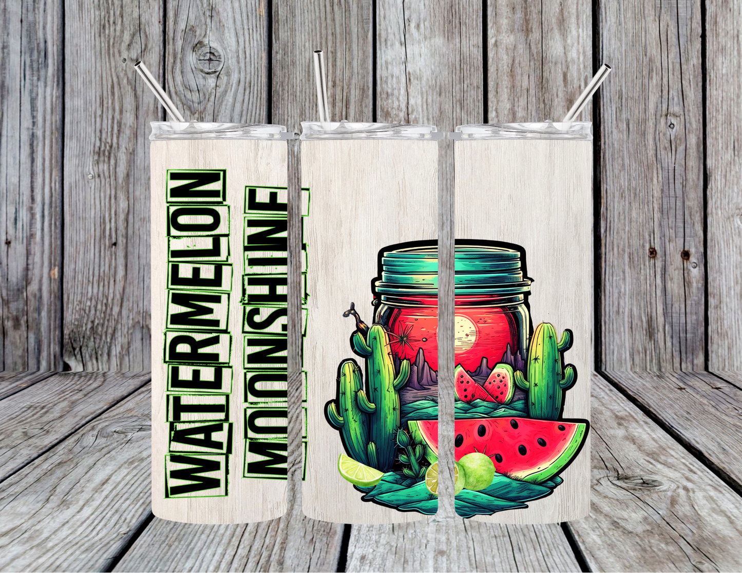 Watermelon Moonshine - Lainey Wilson - Rustic Skinny Tumbler