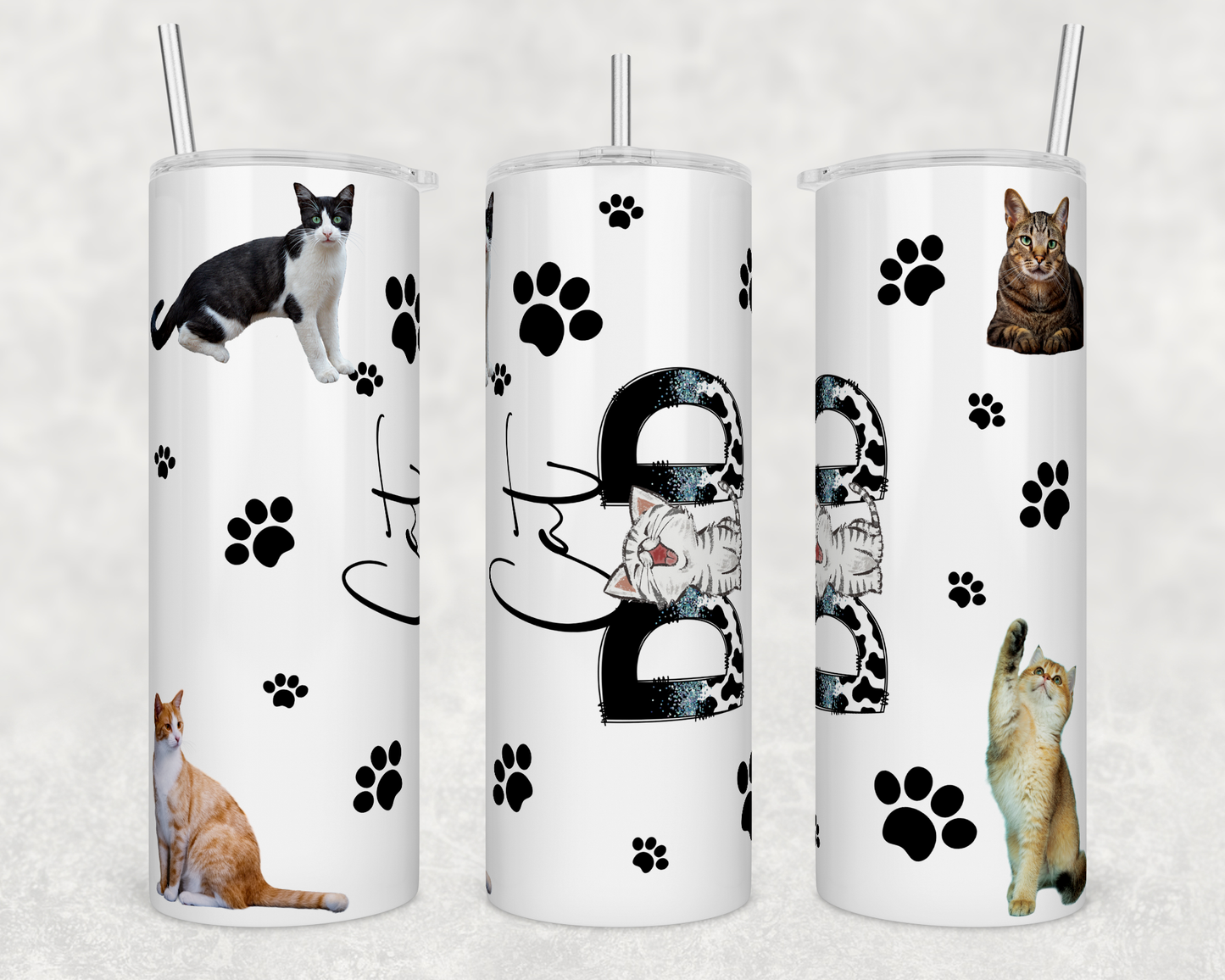Cat Dad 20oz Skinny Tumbler