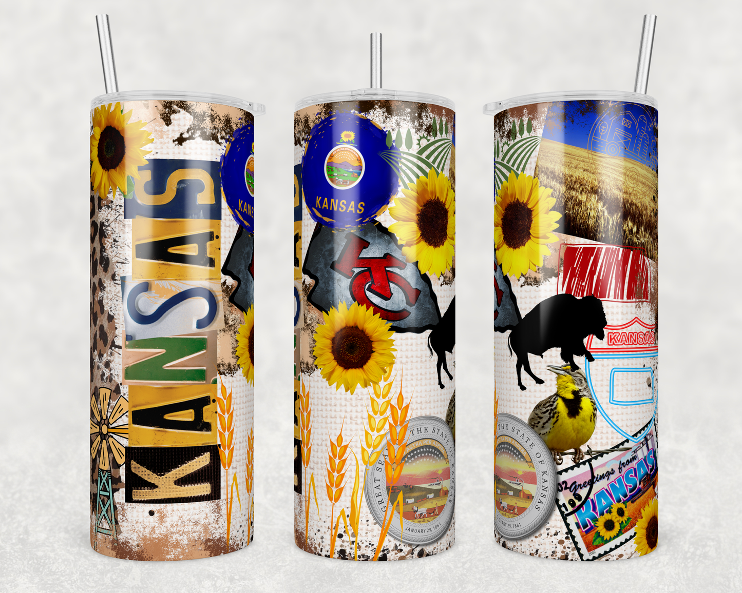 Kansas 20oz Skinny Tumbler