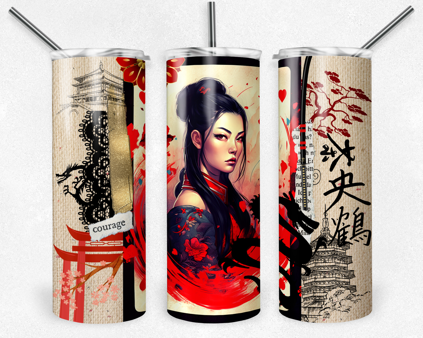 Mulan - Magical - Vintage 20oz Skinny Tumbler