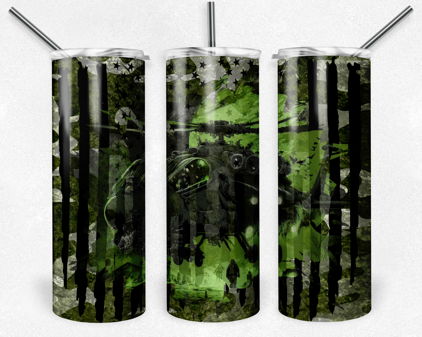 Military Nightvision 20oz Skinny Tumbler
