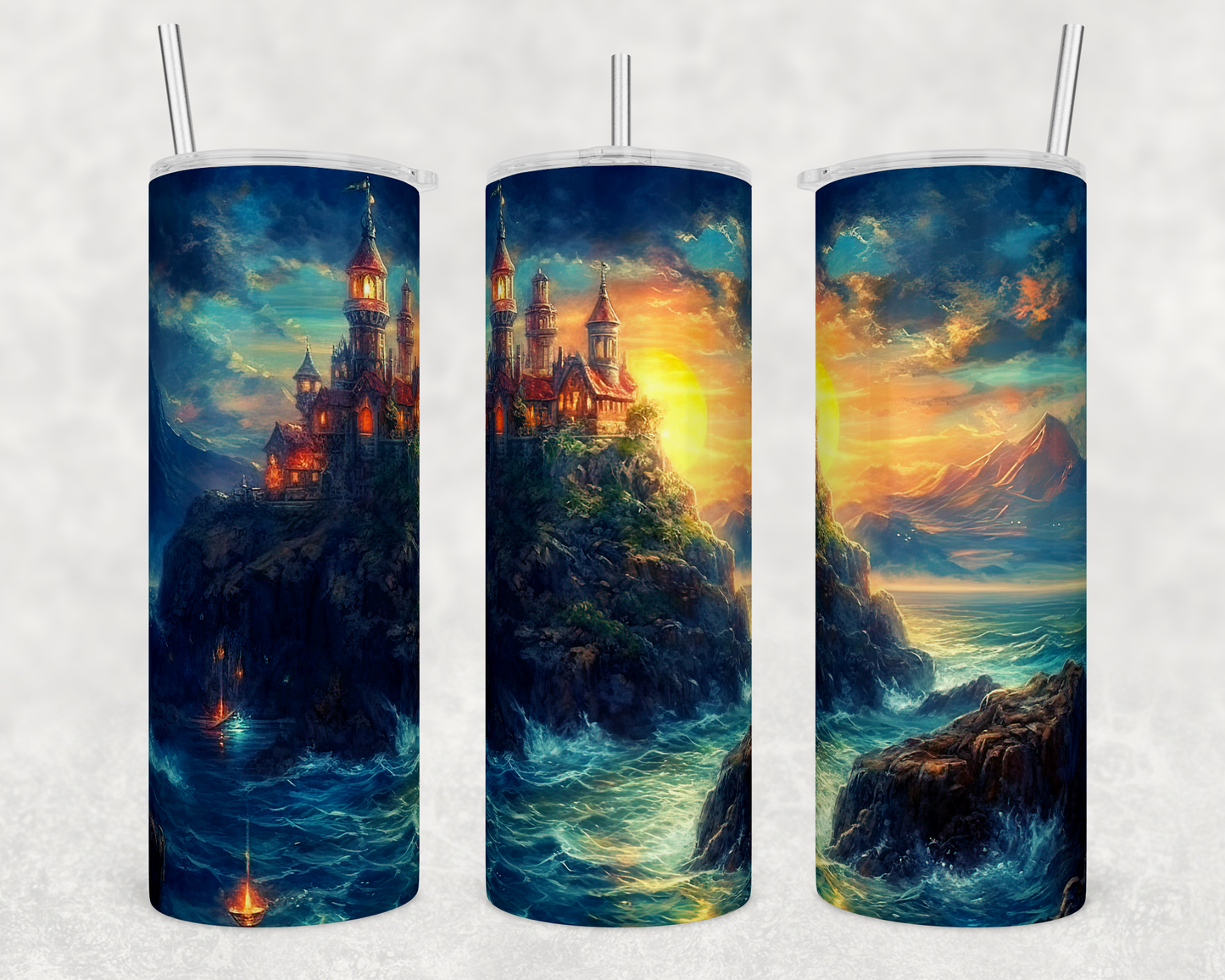 Castle / Ocean 20oz Skinny Tumbler