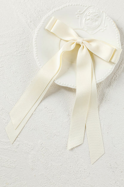 Black Elegant Terylene Double Bow Hair Clip