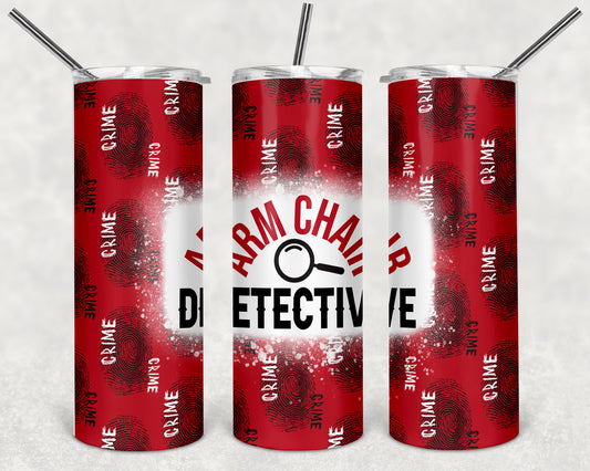 Arm Chair Detective 20oz Skinny Tumbler