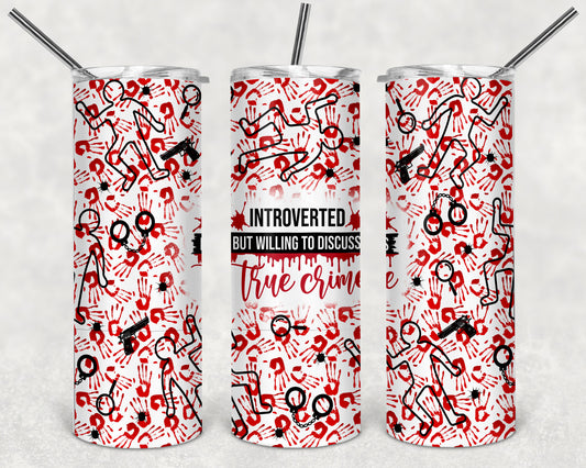 Introverted / True Crime 20oz Skinny Tumbler