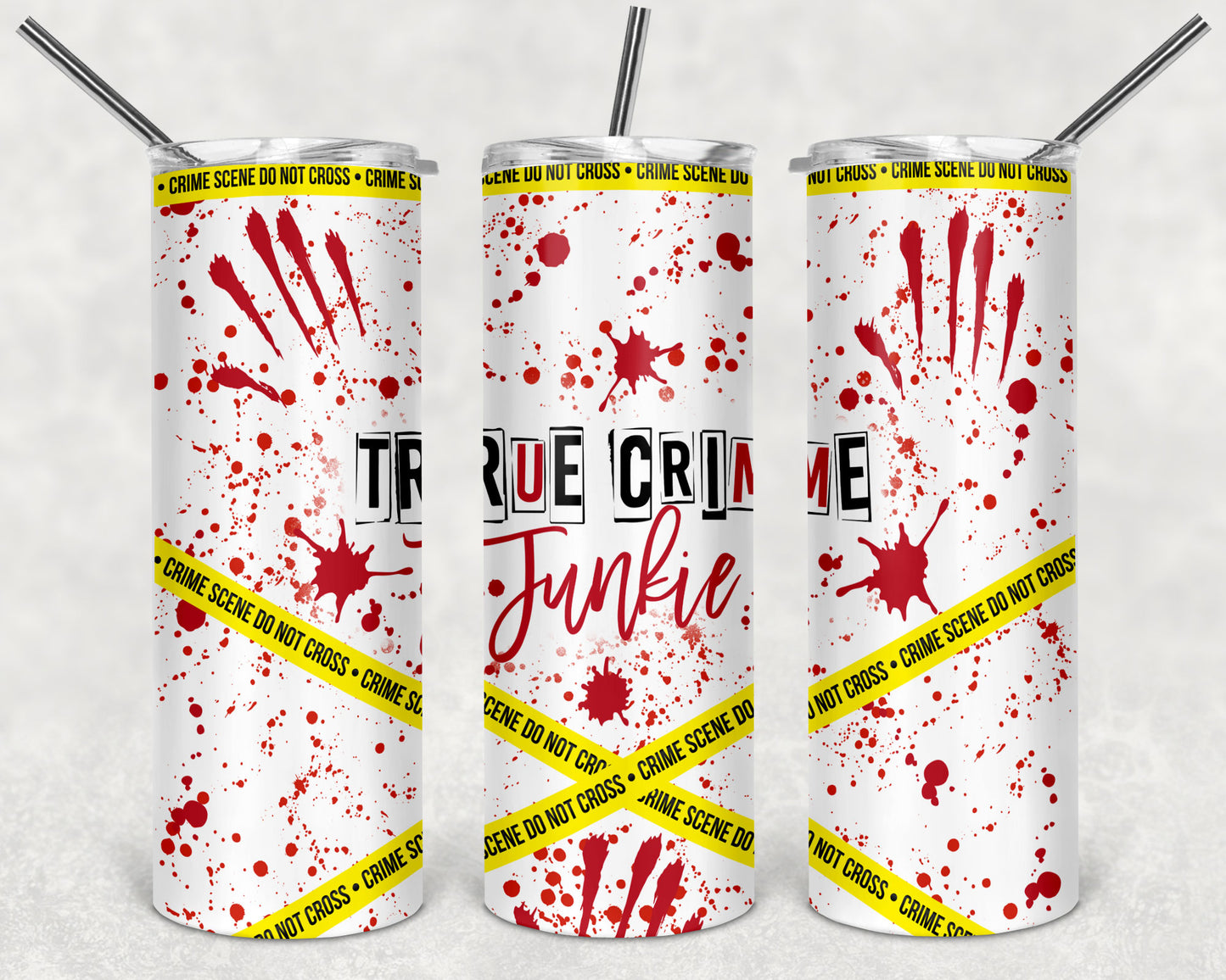 True Crime Junkie 20oz Skinny Tumbler