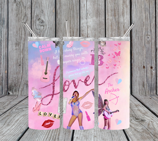 Lover Taylor Swift 20oz Skinny Tumbler