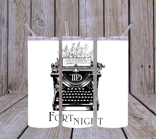 TTPD FORTNIGHT Song Taylor Swift 20oz Skinny Tumbler