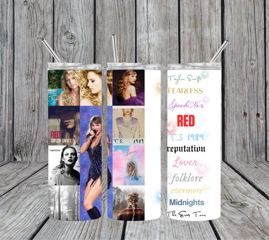 The Eras Tour Taylor Swift 20oz Skinny Tumbler