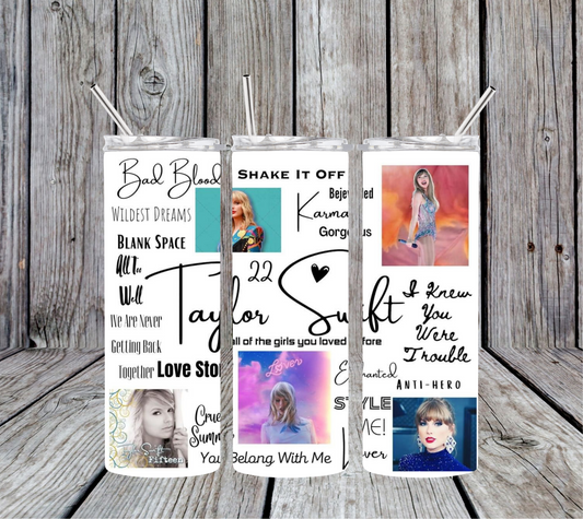 Taylor Swift 20oz Skinny Tumbler