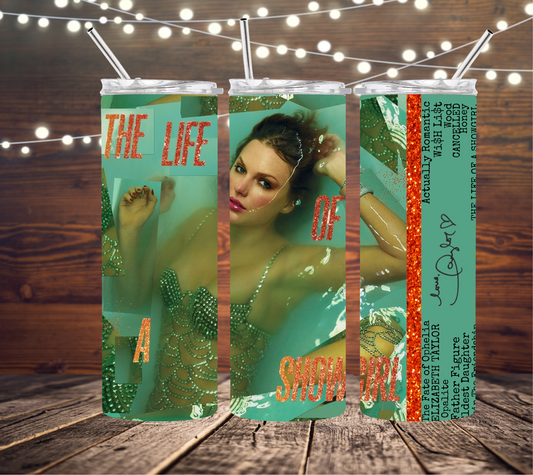 Taylor Swift The Life of a Showgirl 20oz Skinny Tumbler