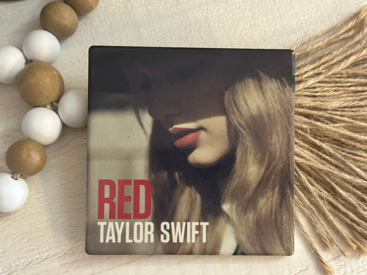 Taylor Swift Red Album Ceramic Coasters