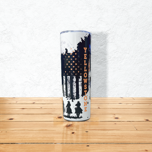 Yellowstone - Black & Yellow 20 oz. Skinny Tumbler