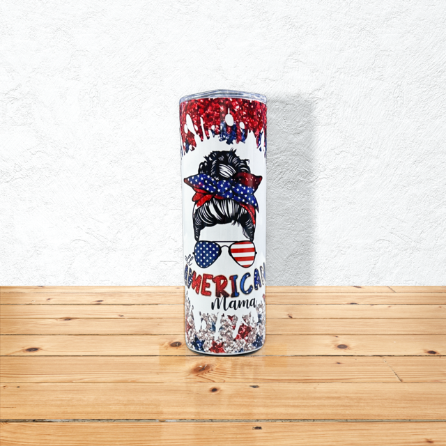 American Mama Patriotic 20 oz. Skinny Tumbler