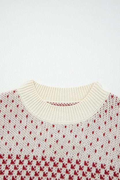 Black Colorblock Bishop Sleeve Knit Sweater