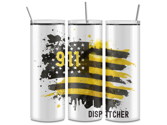 911 Dispatcher 20oz Skinny Tumbler