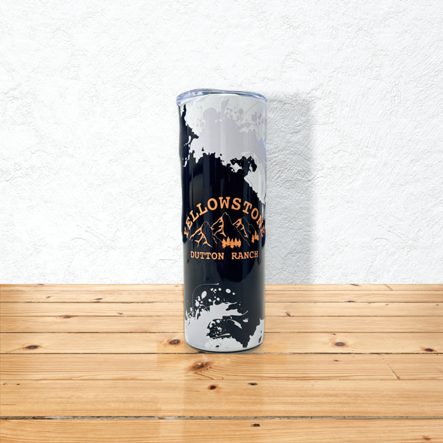 Yellowstone - Black & Yellow 20 oz. Skinny Tumbler