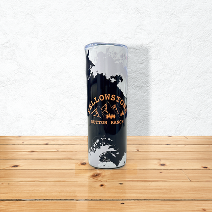 Yellowstone - Black & Yellow 20 oz. Skinny Tumbler