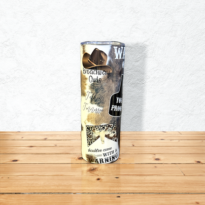 Morgan Wallen Wasted On You 20 oz SkinnyTumbler