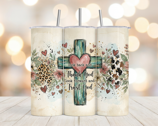 Christian Thank God 20oz Skinny Tumbler