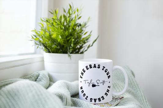 The Eras Tour Taylor Swift Circle Guitar Coffee Mug