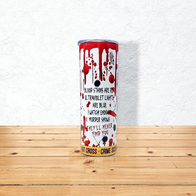 Blood Stains 20 oz. Skinny Tumbler