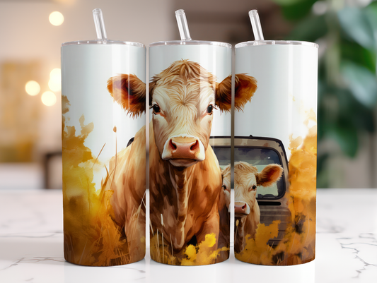 Mama & Baby Cow - Fall 20oz Skinny Tumbler