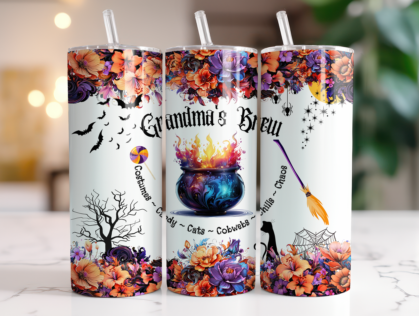 Grandma's Brew - Halloween 20oz Skinny Tumbler