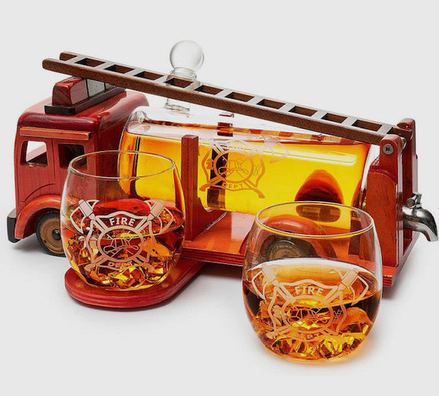 Firetruck Decanter Set