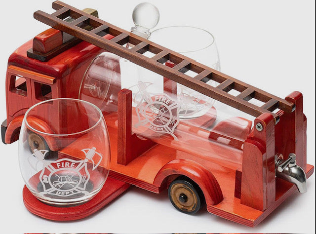 Firetruck Decanter Set