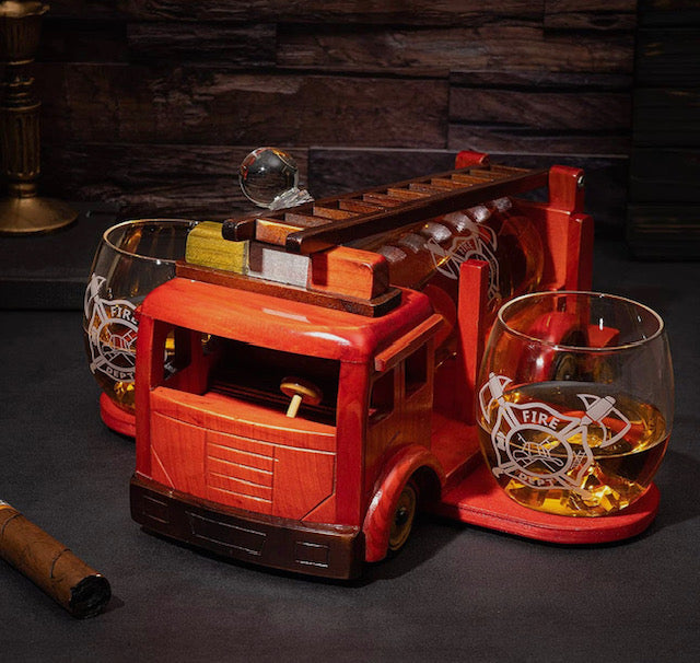 Firetruck Decanter Set
