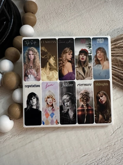 The Eras Tour / Taylor Swift Album Covers Ceramic Coasters