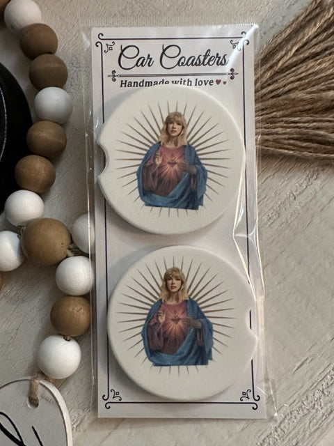 Saint Taylor Swift Car coaster Set