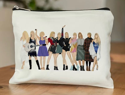 The Eras Tour - Taylor Swift Canvas Makeup / Cosmetic Bag