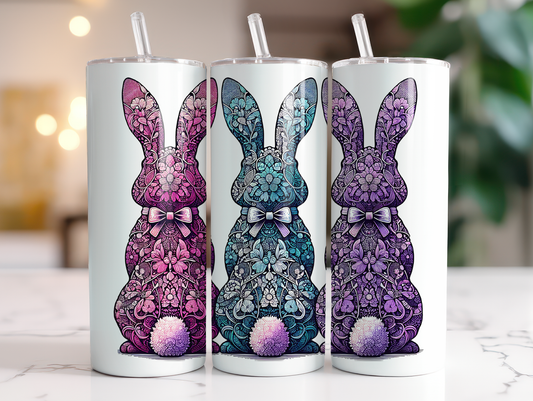 Lace Bunnies 20oz Skinny Tumbler