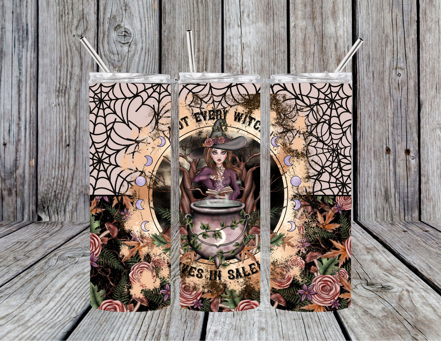 Not Every Witch Lives in Salem 20oz Skinny Tumbler