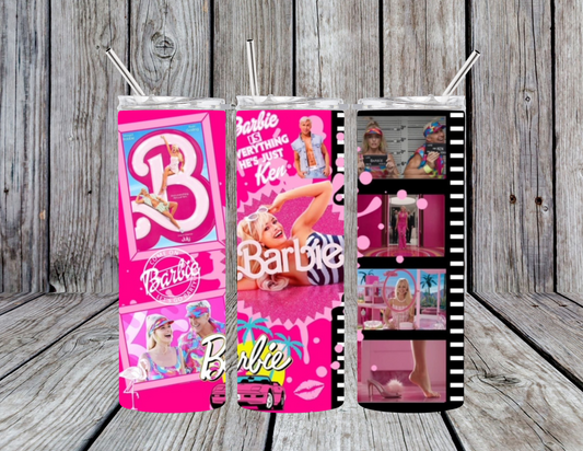Barbie Movie 20oz Skinny Tumbler