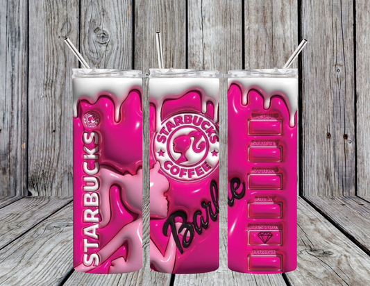 Barbie Starbucks Coffee 20oz Skinny Tumbler