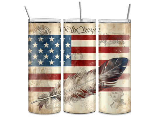 We The People 20 oz. Skinny Tumbler