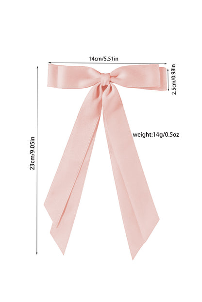 Black Elegant Terylene Double Bow Hair Clip